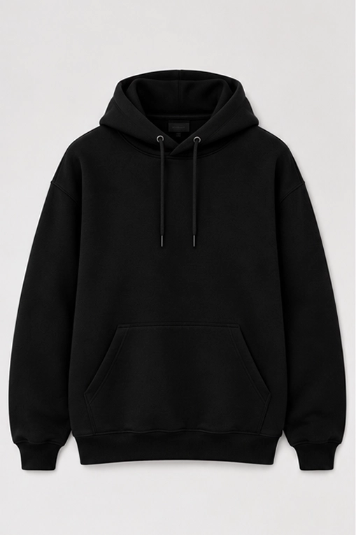 Schwarzer Hoodie