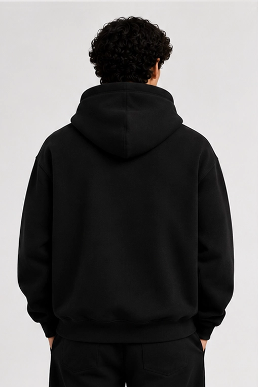 Schwarzer Hoodie