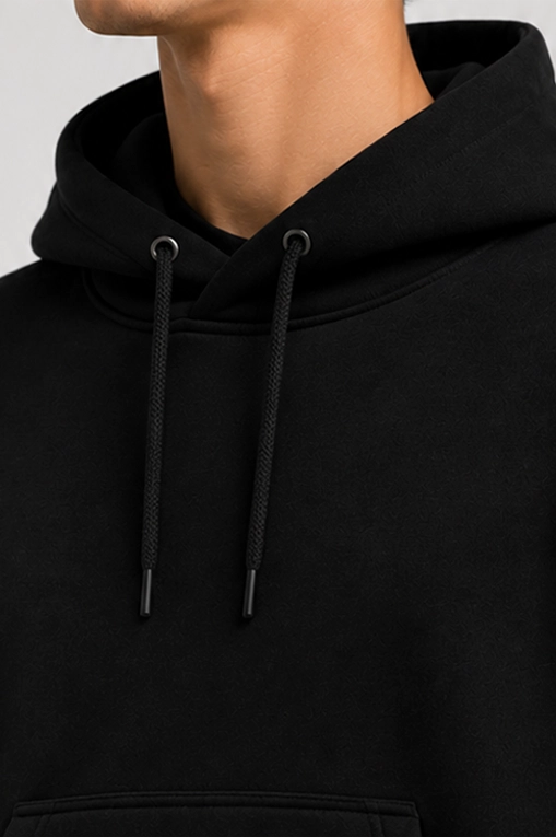 Schwarzer Hoodie